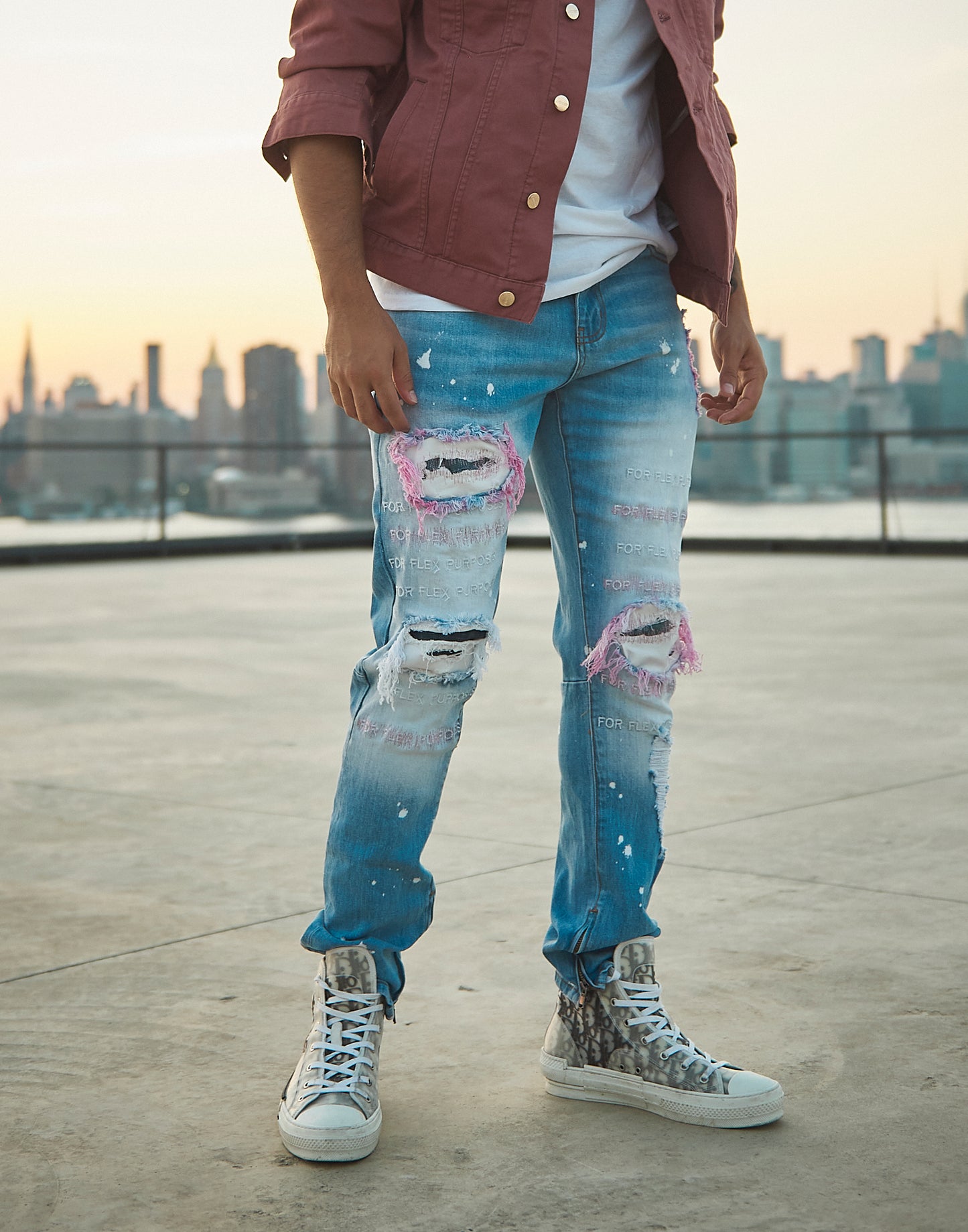 The Flex Denim {Fuchsia}