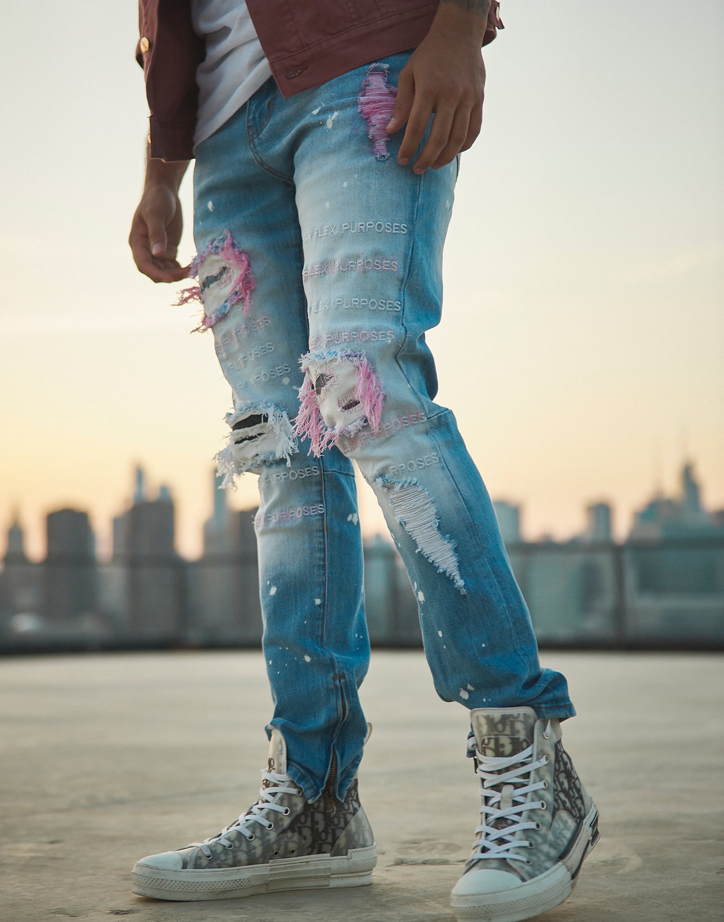 The Flex Denim {Fuchsia}