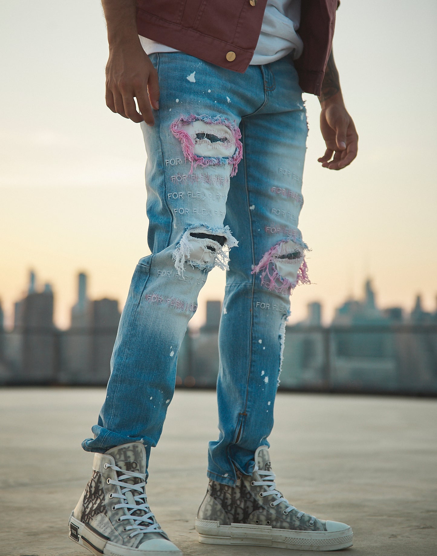 The Flex Denim {Fuchsia}