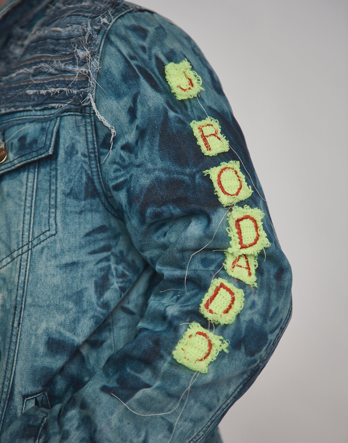 Neon Patch Denim Jacket